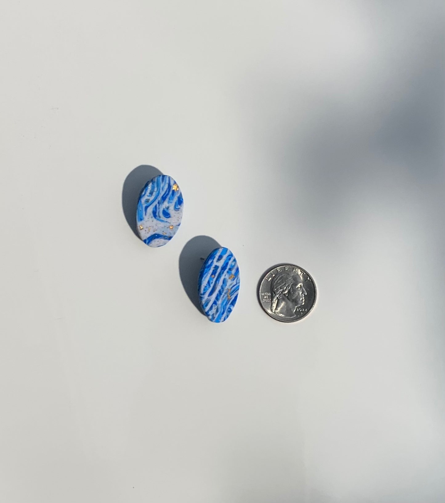 On The Water: Oval Stud Earring