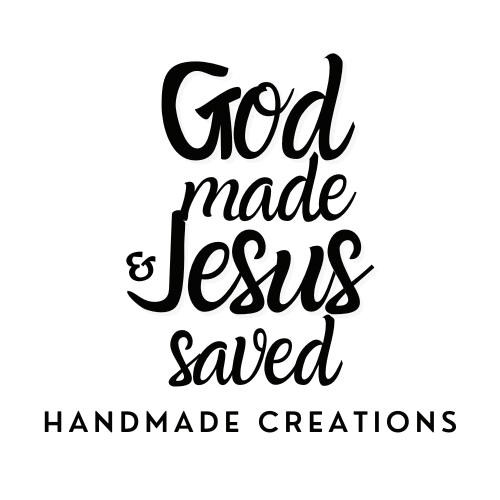 God Made and Jesus Saved: Handmade Creations logo