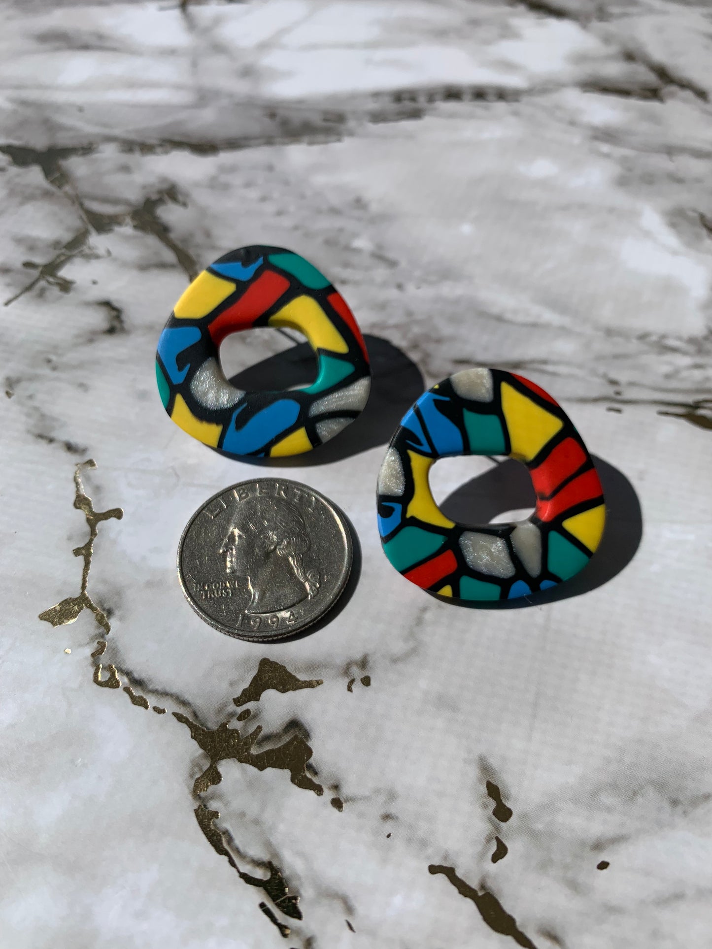 Stained Glass: Trinity Studs