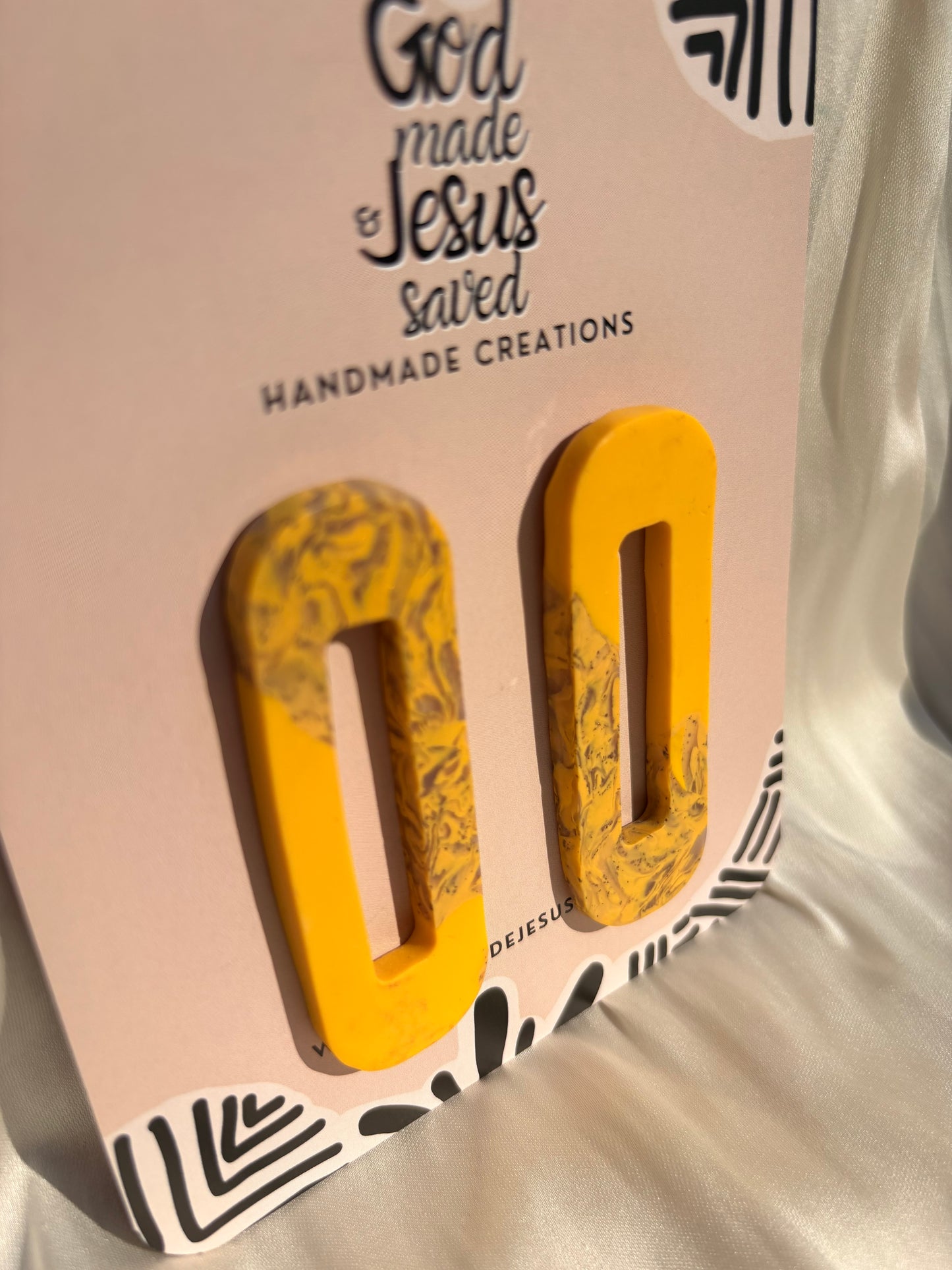 Sweeter Than Honey: Grand Rectangle Earrings