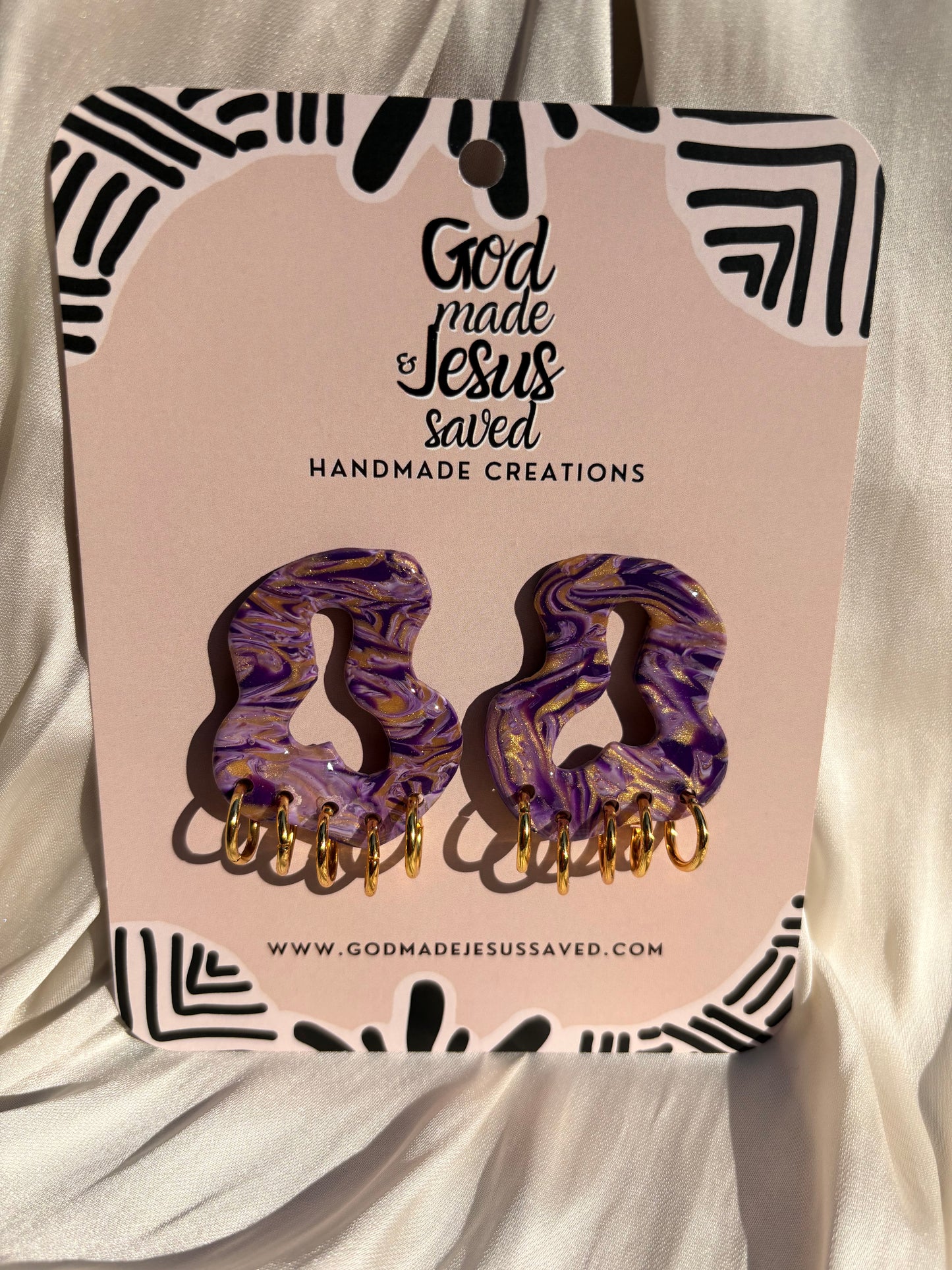 Royalty: Cloud Gold Hoop Studs