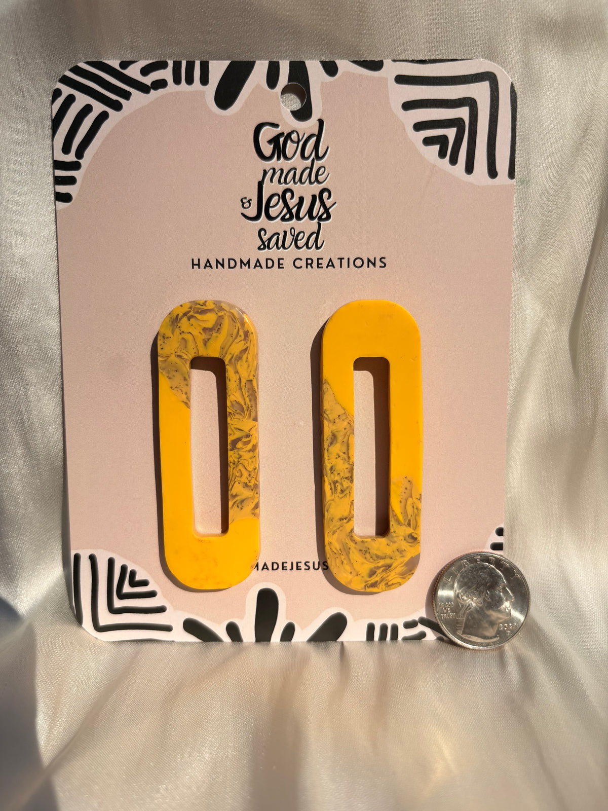 Sweeter Than Honey: Grand Rectangle Earrings