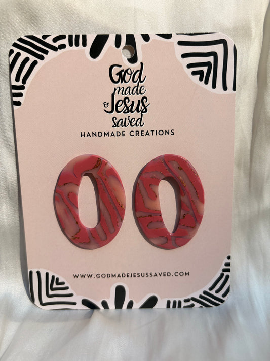 Back to Life: Oval Stud Earrings