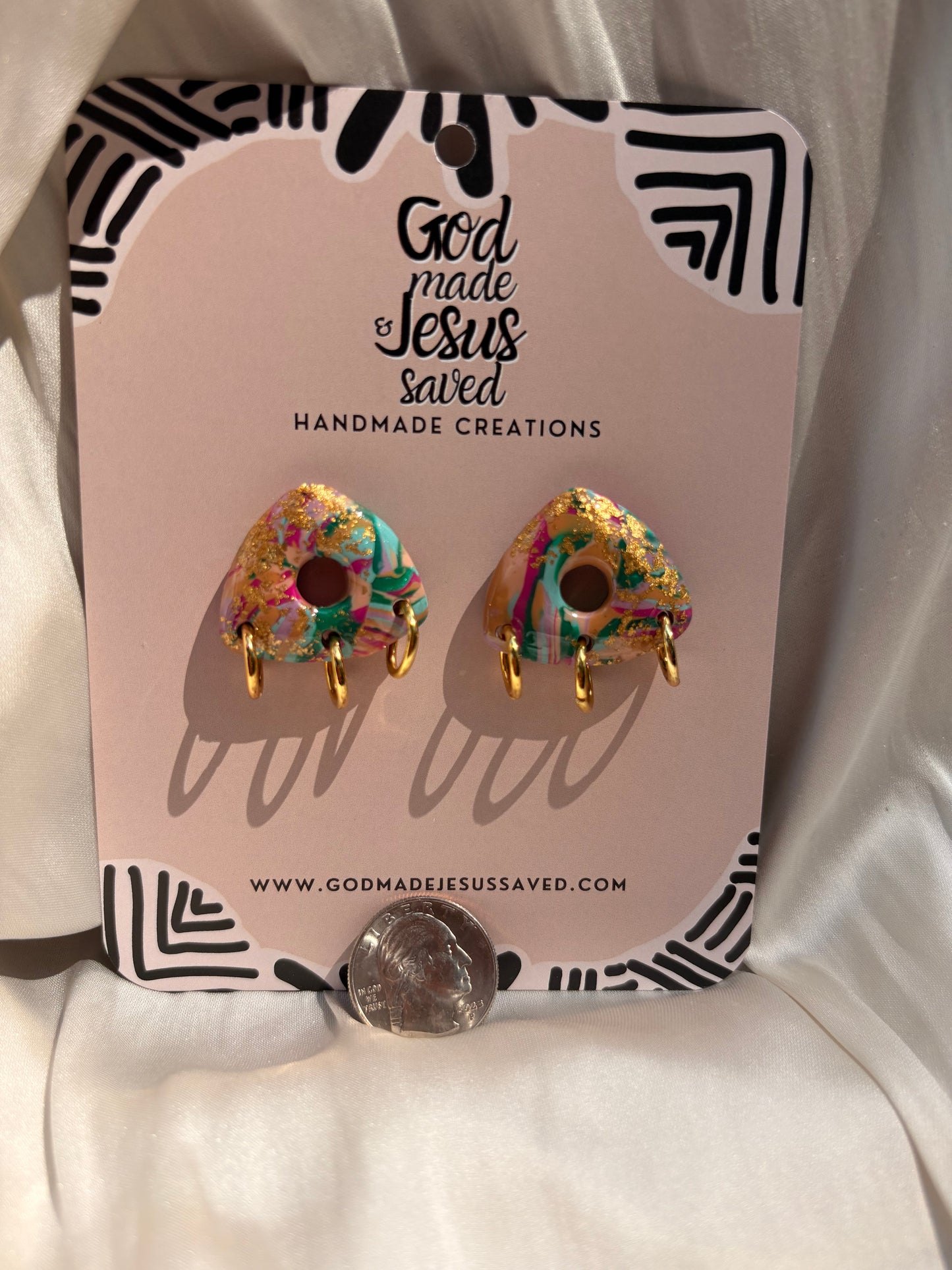 Joy Of The Lord: Trinity Gold Hoops