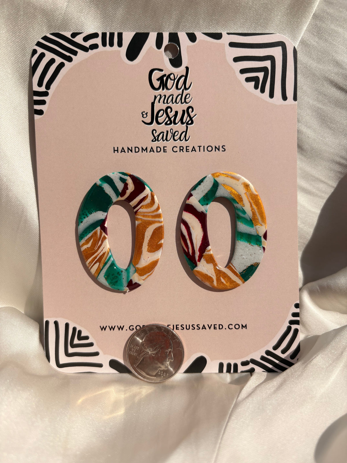 Coat of Many Colors: Oval Studs