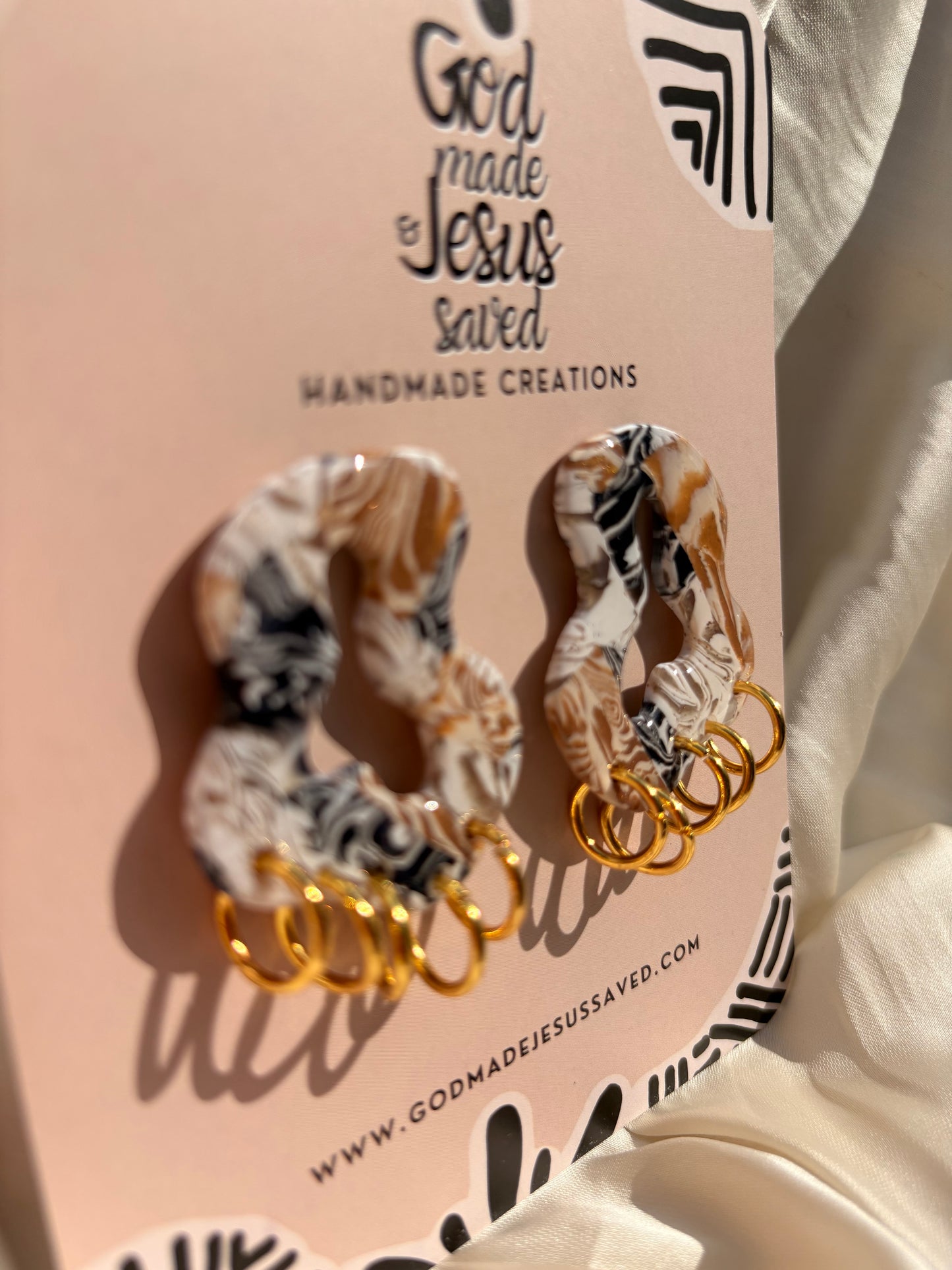 Standing on Mountain Heights: Cloud Gold Hoop Earrings
