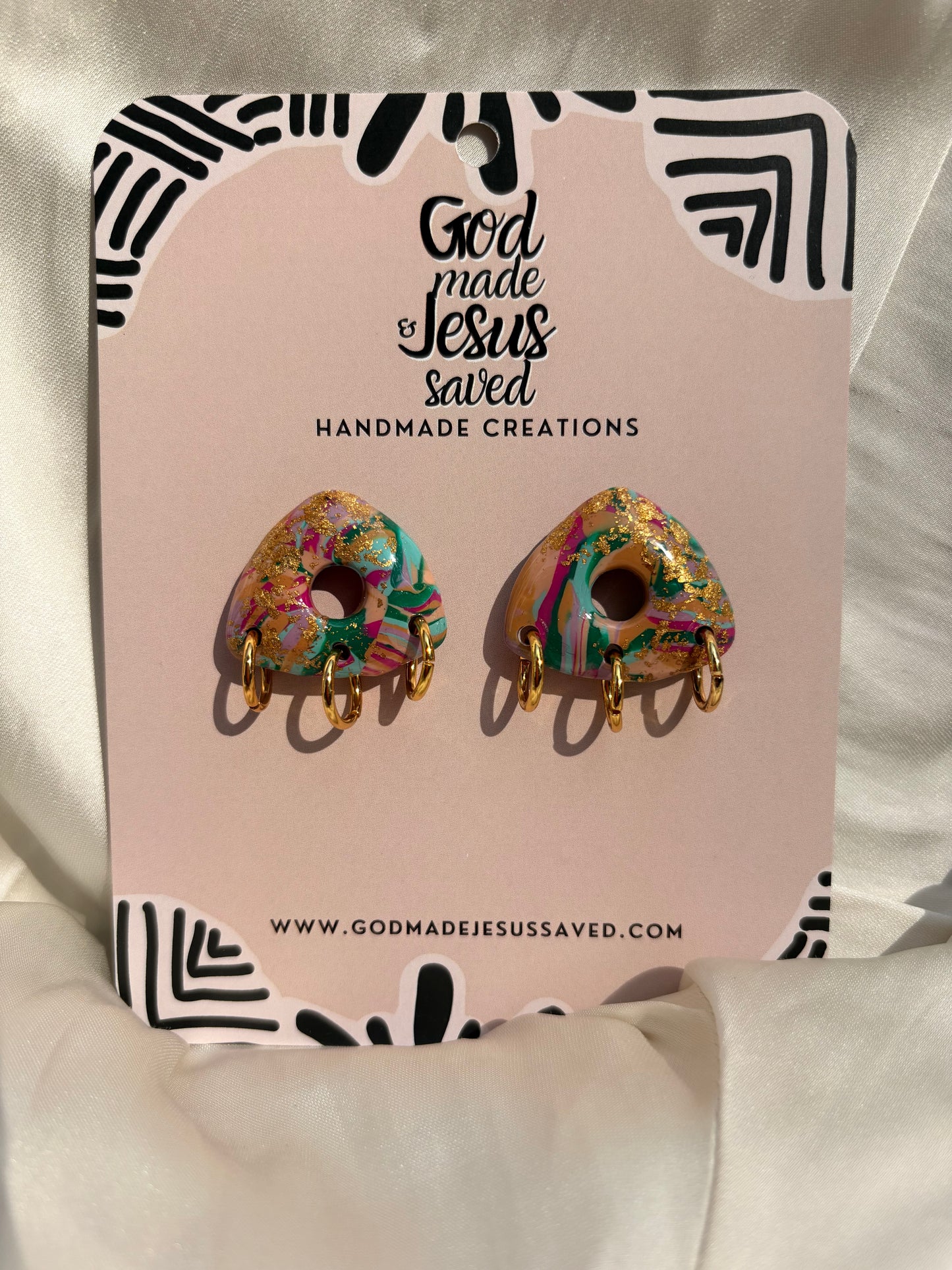 Joy Of The Lord: Trinity Gold Hoops