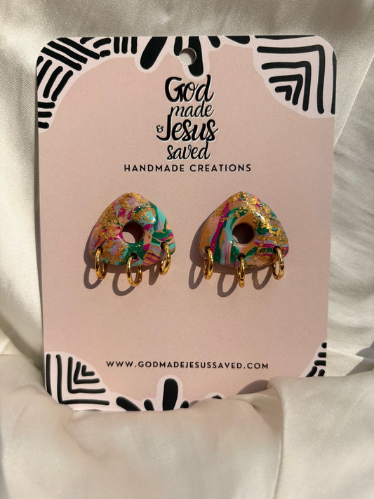 Joy Of The Lord: Trinity Gold Hoops
