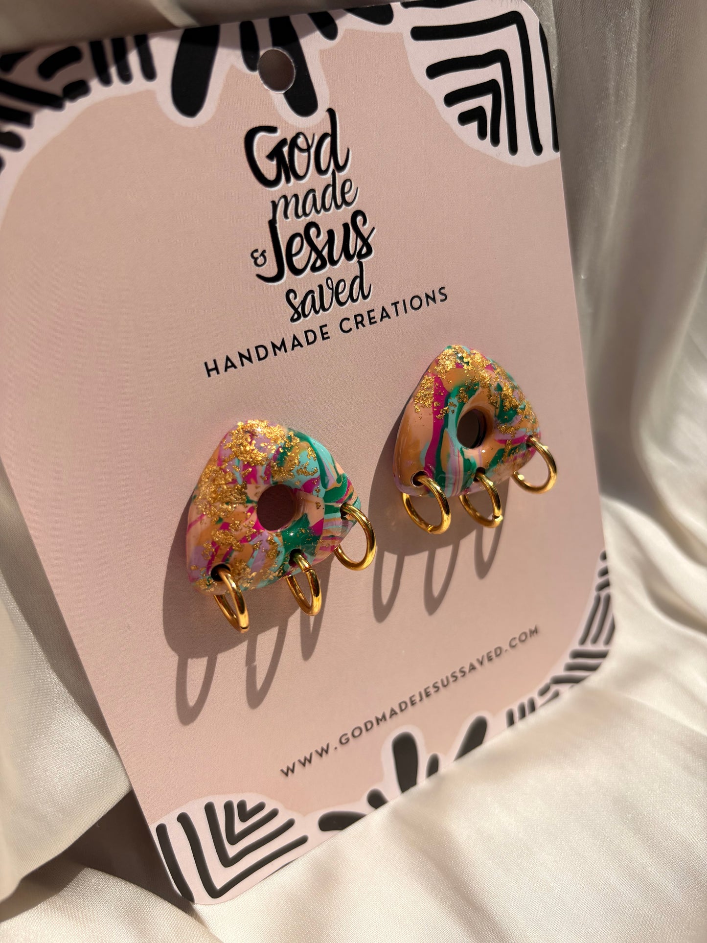 Joy Of The Lord: Trinity Gold Hoops