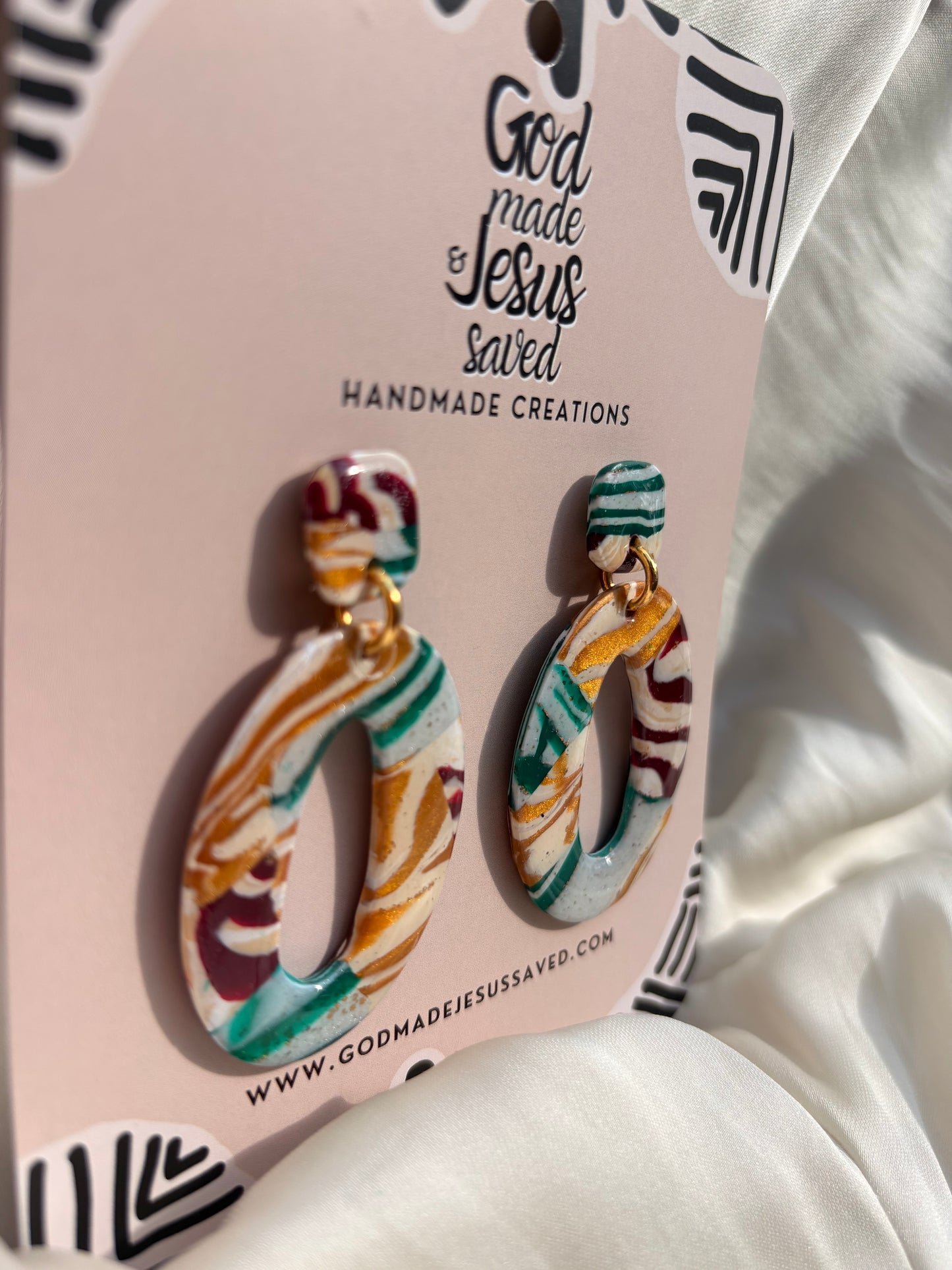 Coat of Many Colors: Oval Dangles