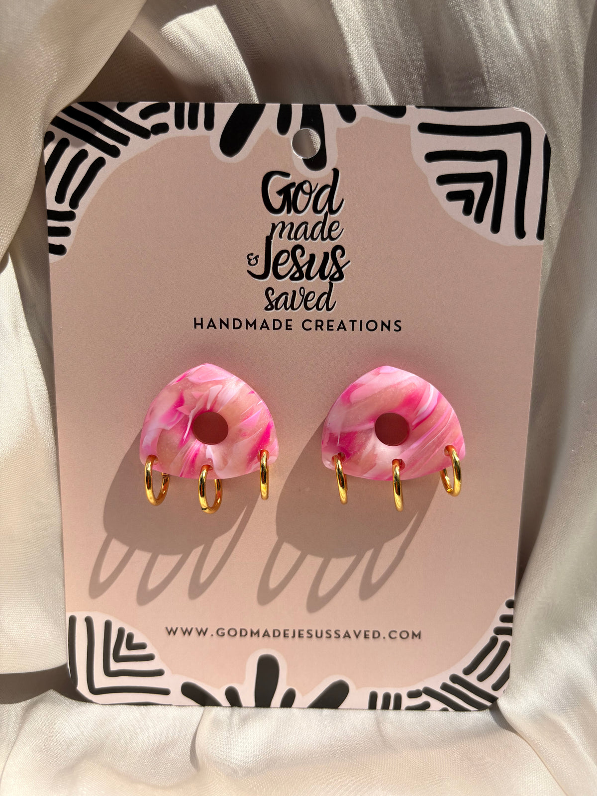 Gentleness: Trinity Gold Hoops