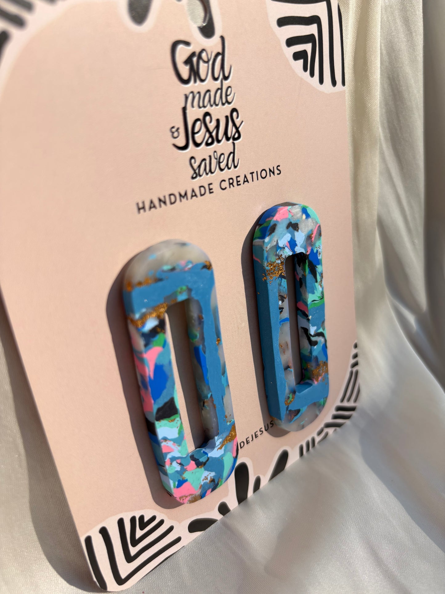 Through The Midst of the Sea: Grand Rectangle Earrings