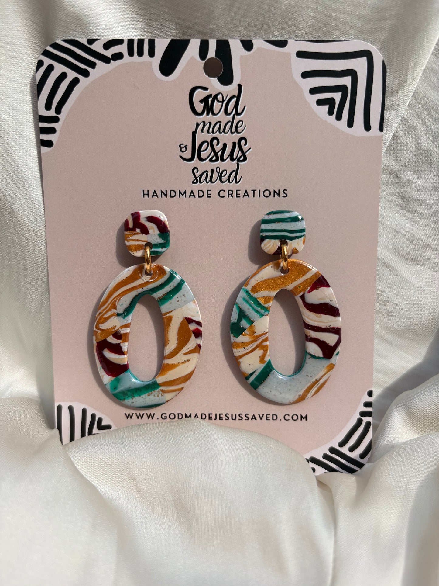 Coat of Many Colors: Oval Dangles