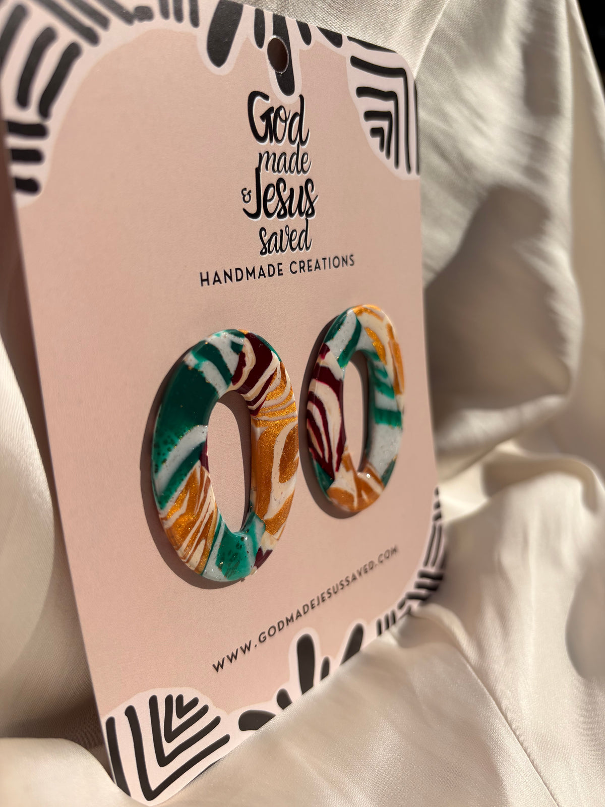 Coat of Many Colors: Oval Studs