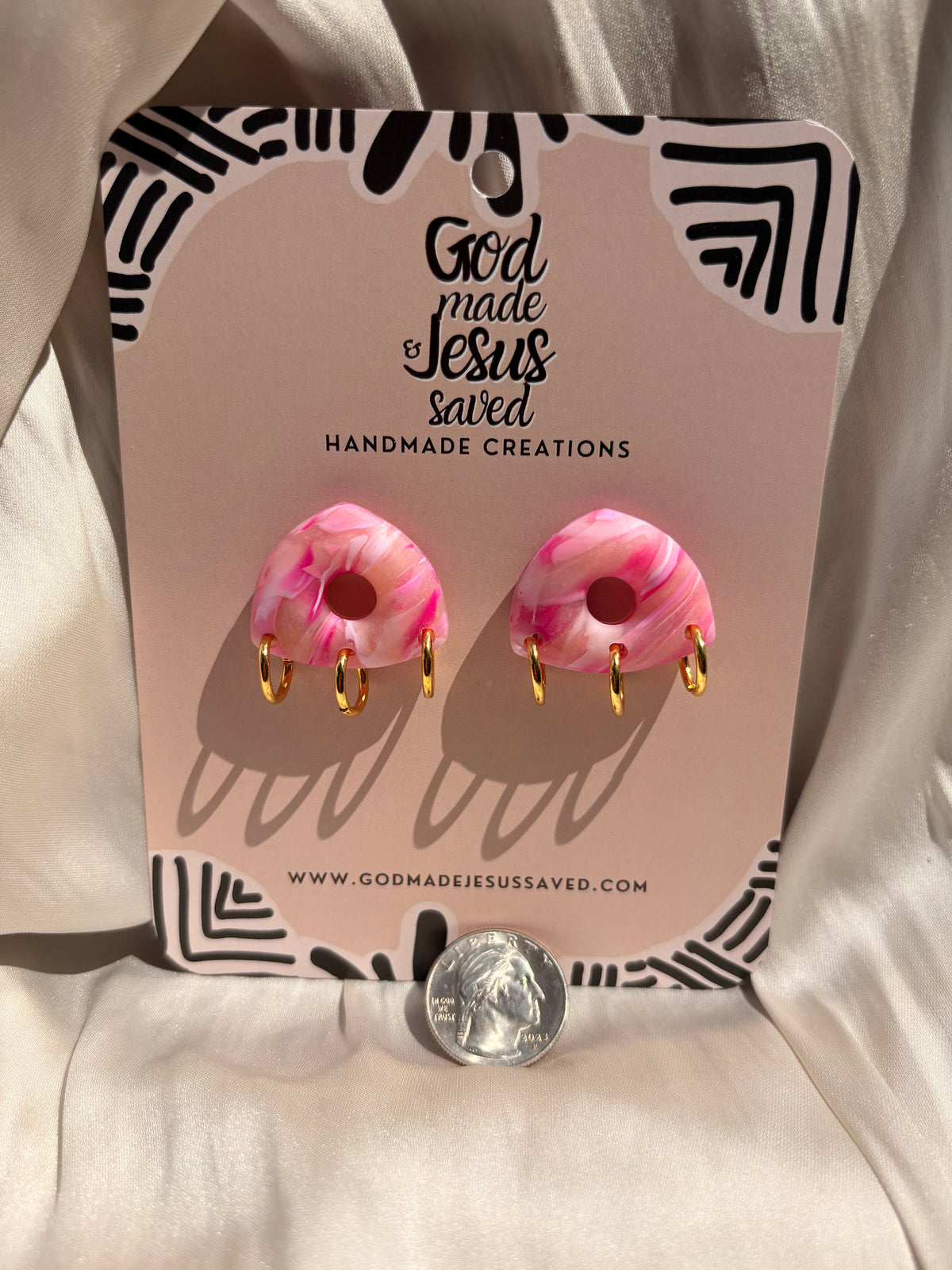 Gentleness: Trinity Gold Hoops
