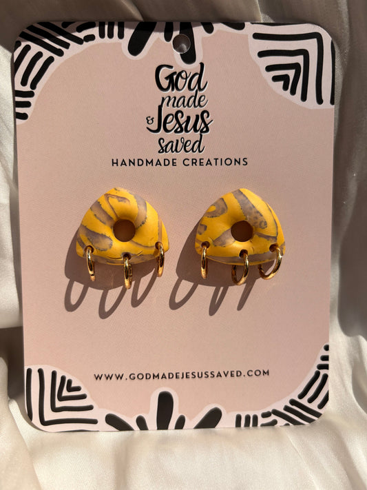 Sweeter Than Honey: Trinity Gold Hoops