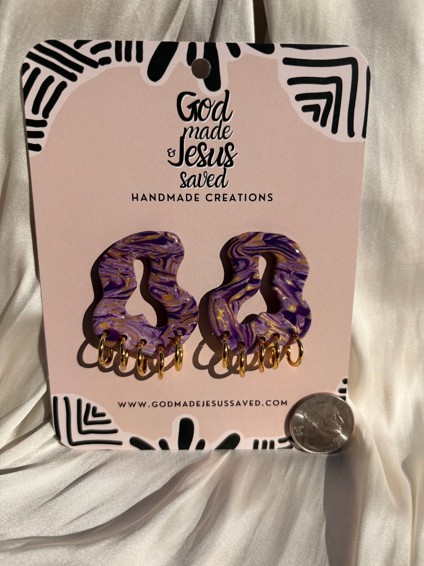 Royalty: Cloud Gold Hoop Studs