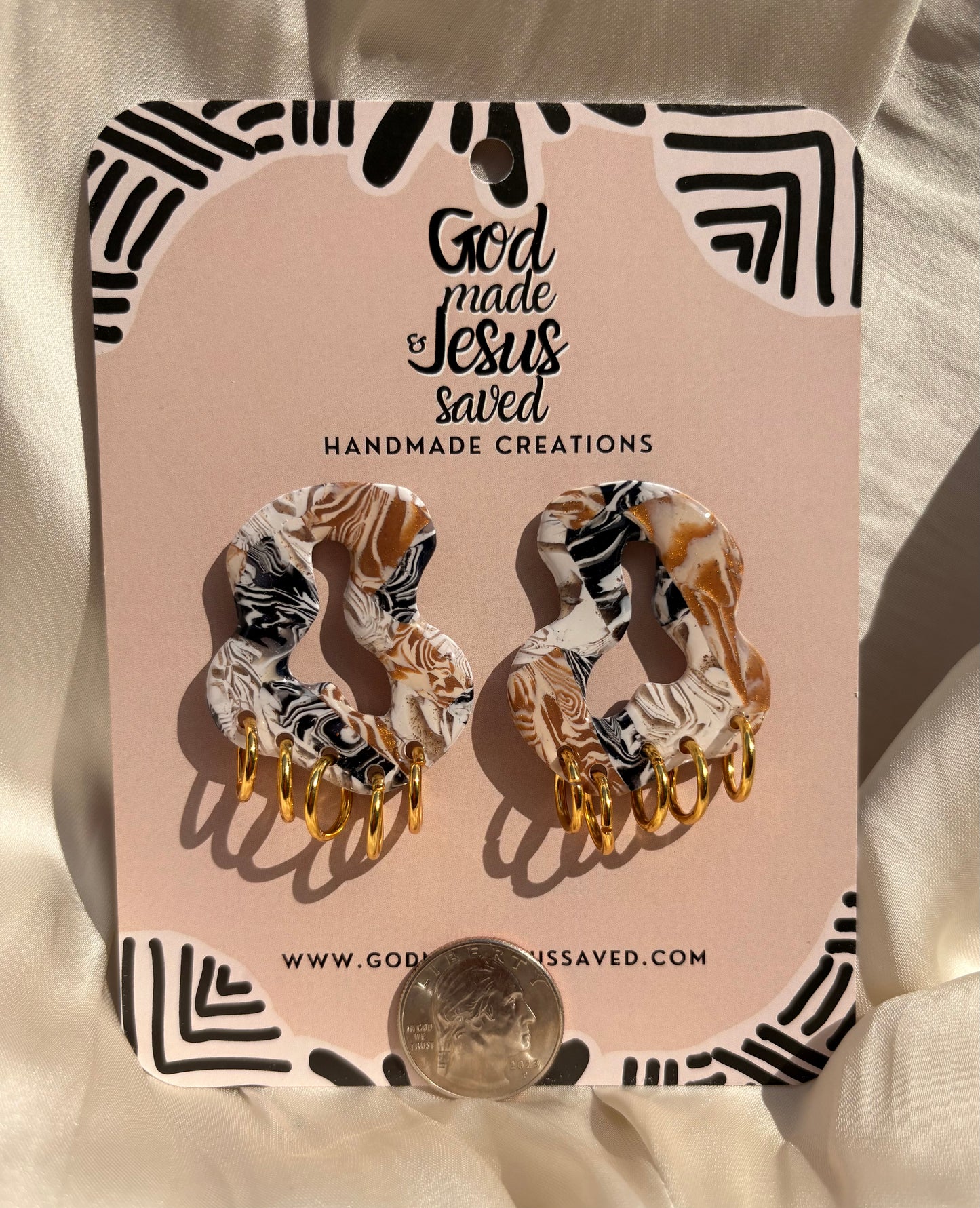 Standing on Mountain Heights: Cloud Gold Hoop Earrings