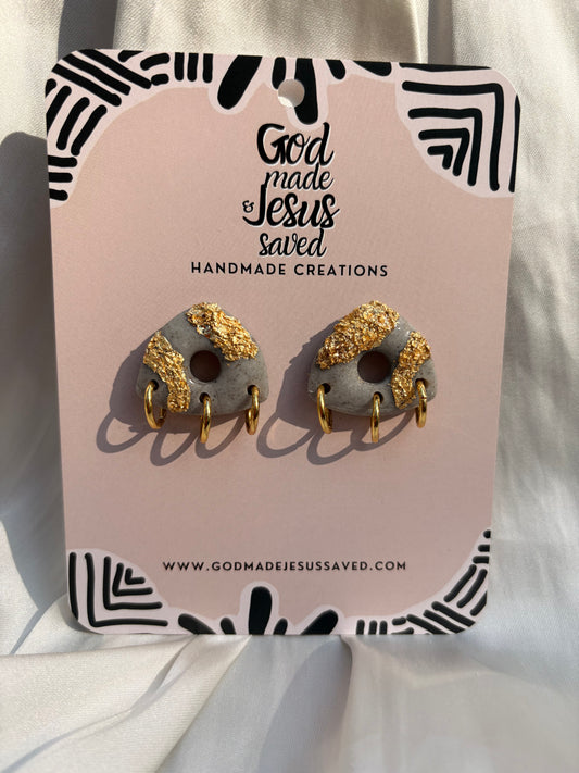 City On a Hill: Trinity Gold Hoop Earrings