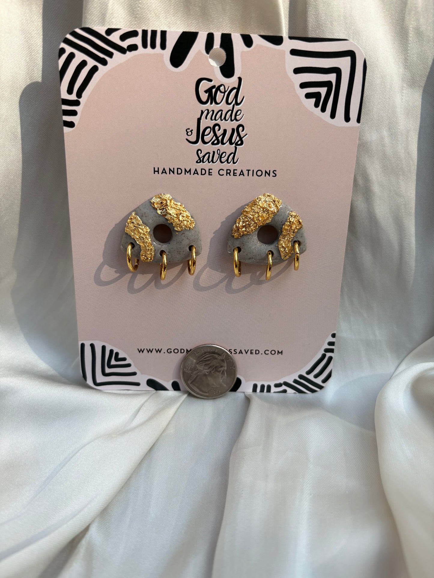 City On a Hill: Trinity Gold Hoop Earrings