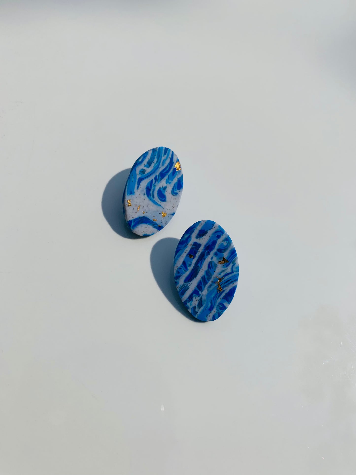 On The Water: Oval Stud Earring