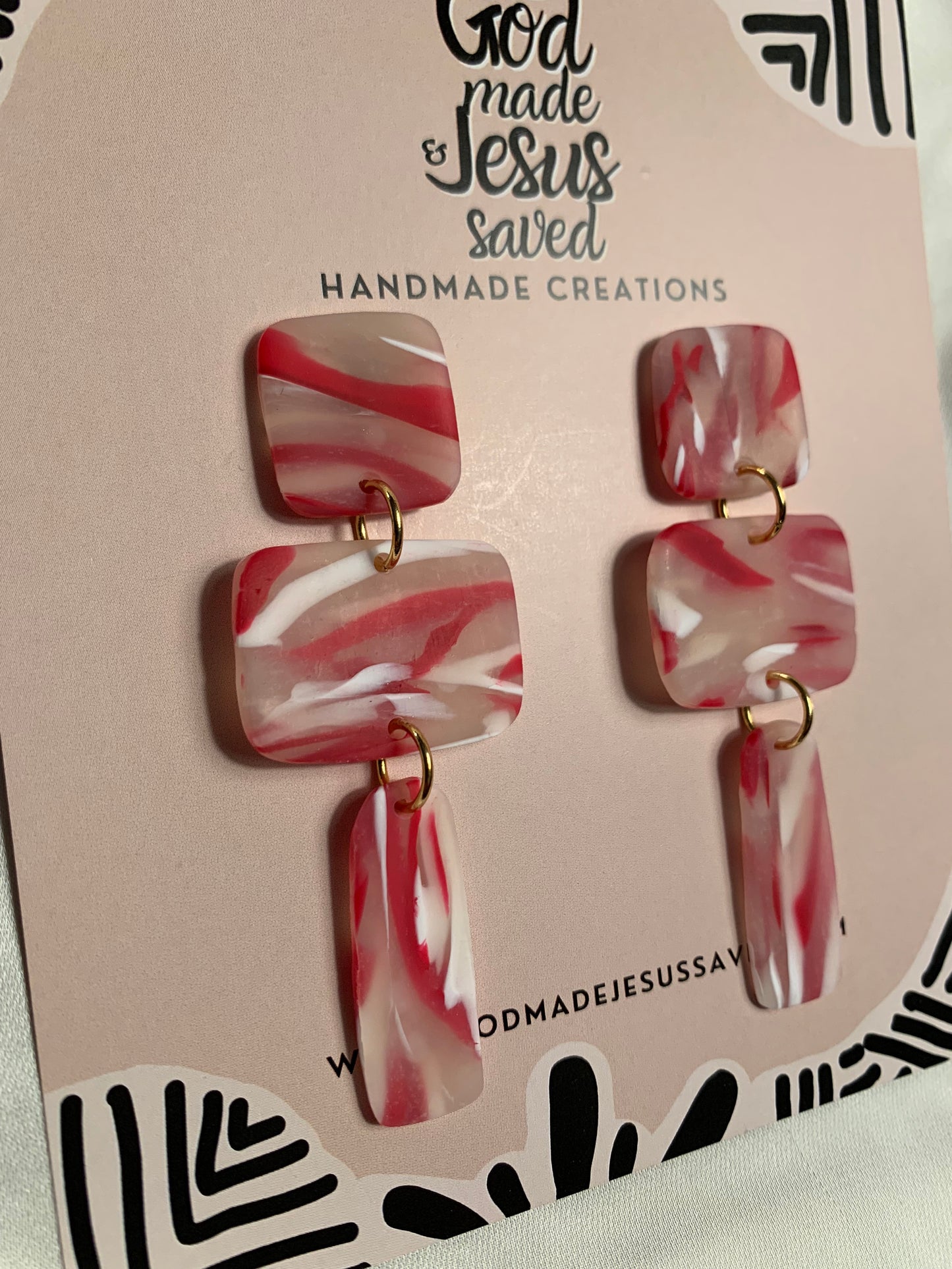 The Life Saver: Cross Dangle Earring 1