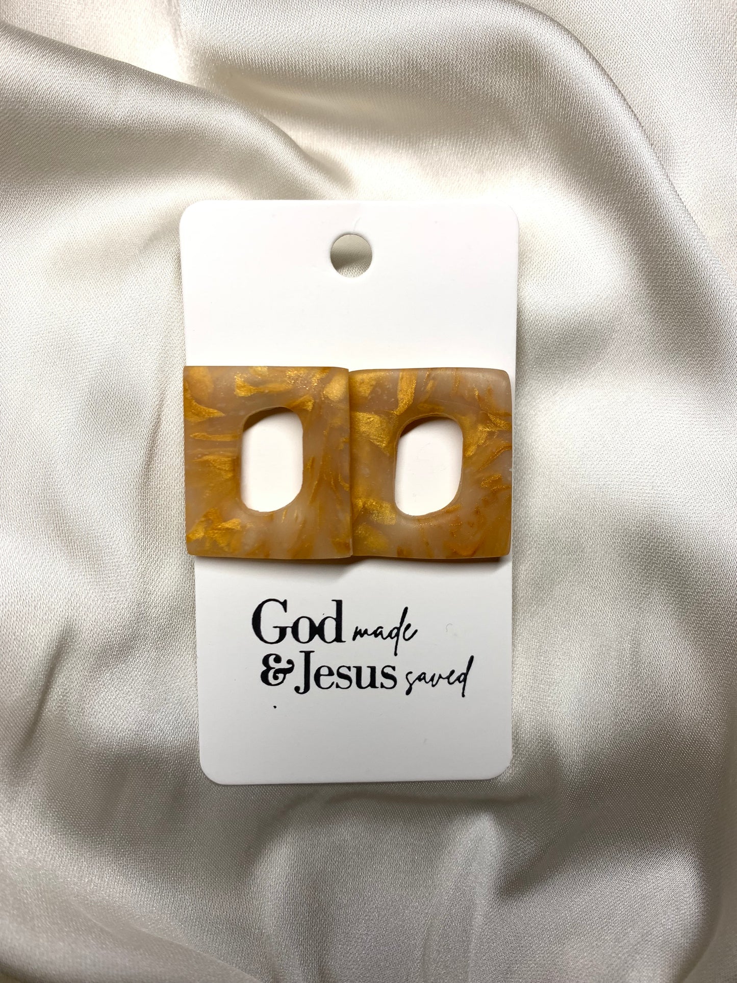 Beauty in Gold: Small Square Studs
