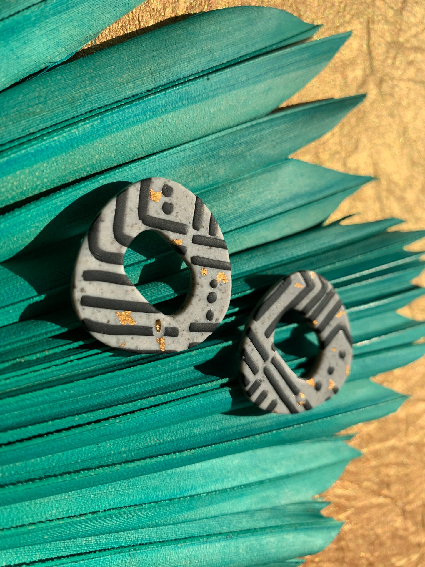 Pathways in Black & Gold: Trinity Studs