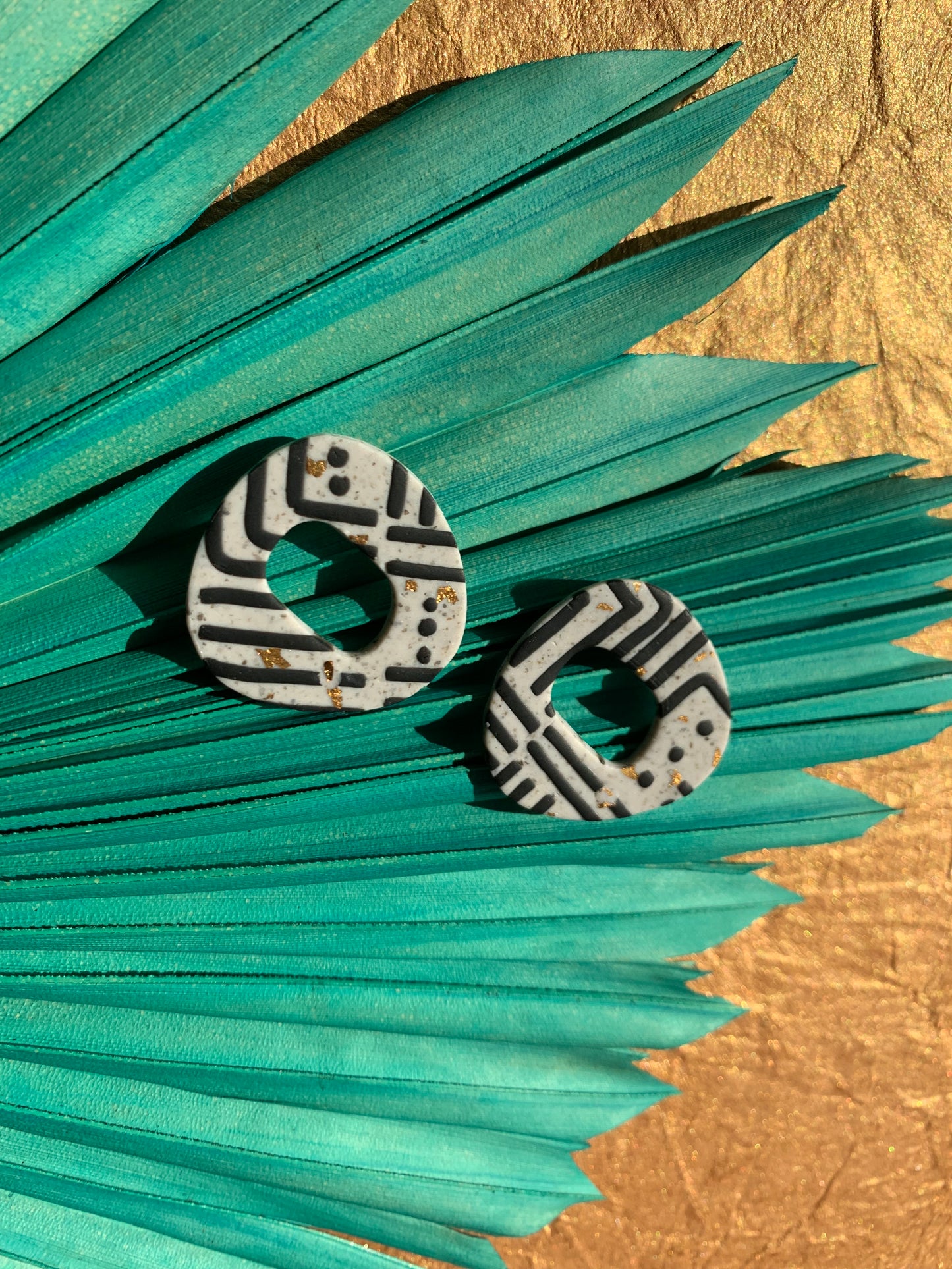 Pathways in Black & Gold: Trinity Studs