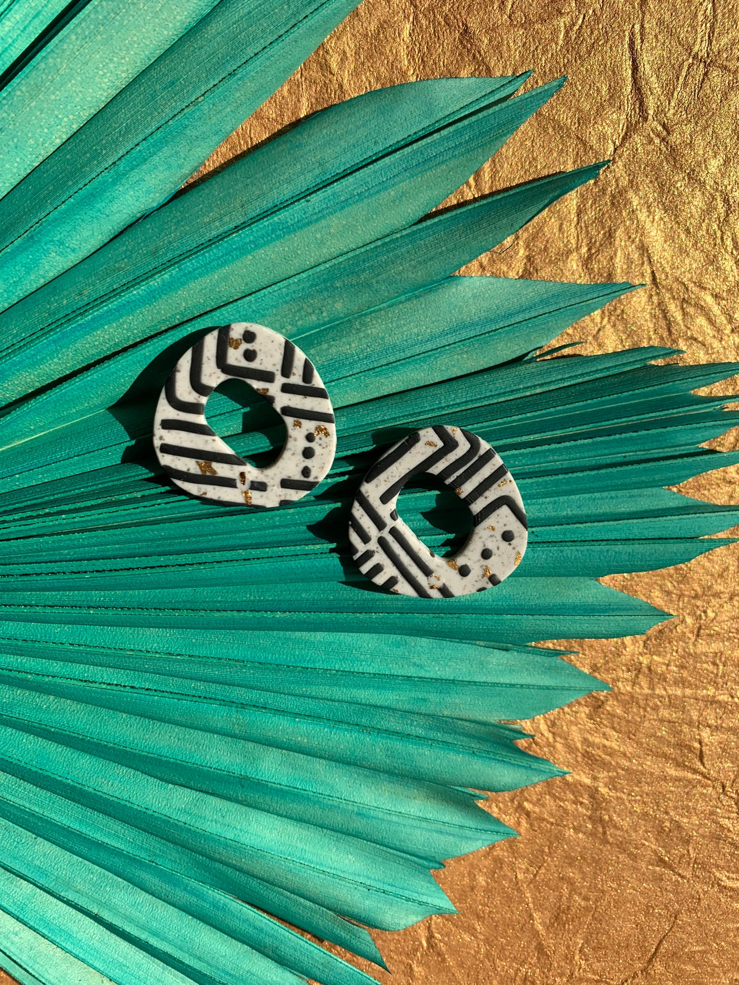 Pathways in Black & Gold: Trinity Studs