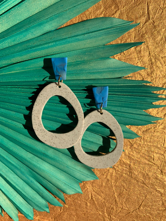 Peace in Bleu: Dangle Earrings