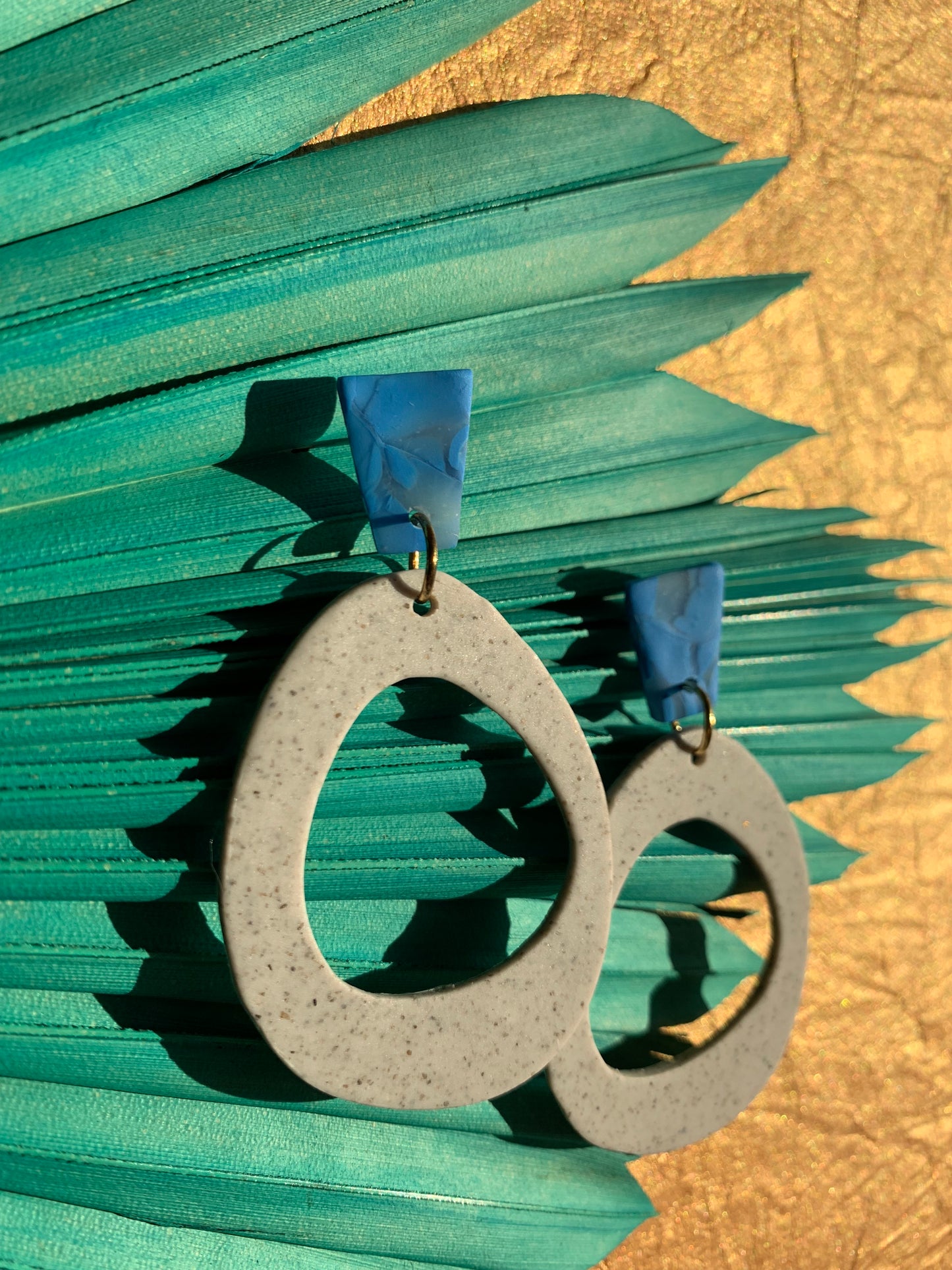 Peace in Bleu: Dangle Earrings