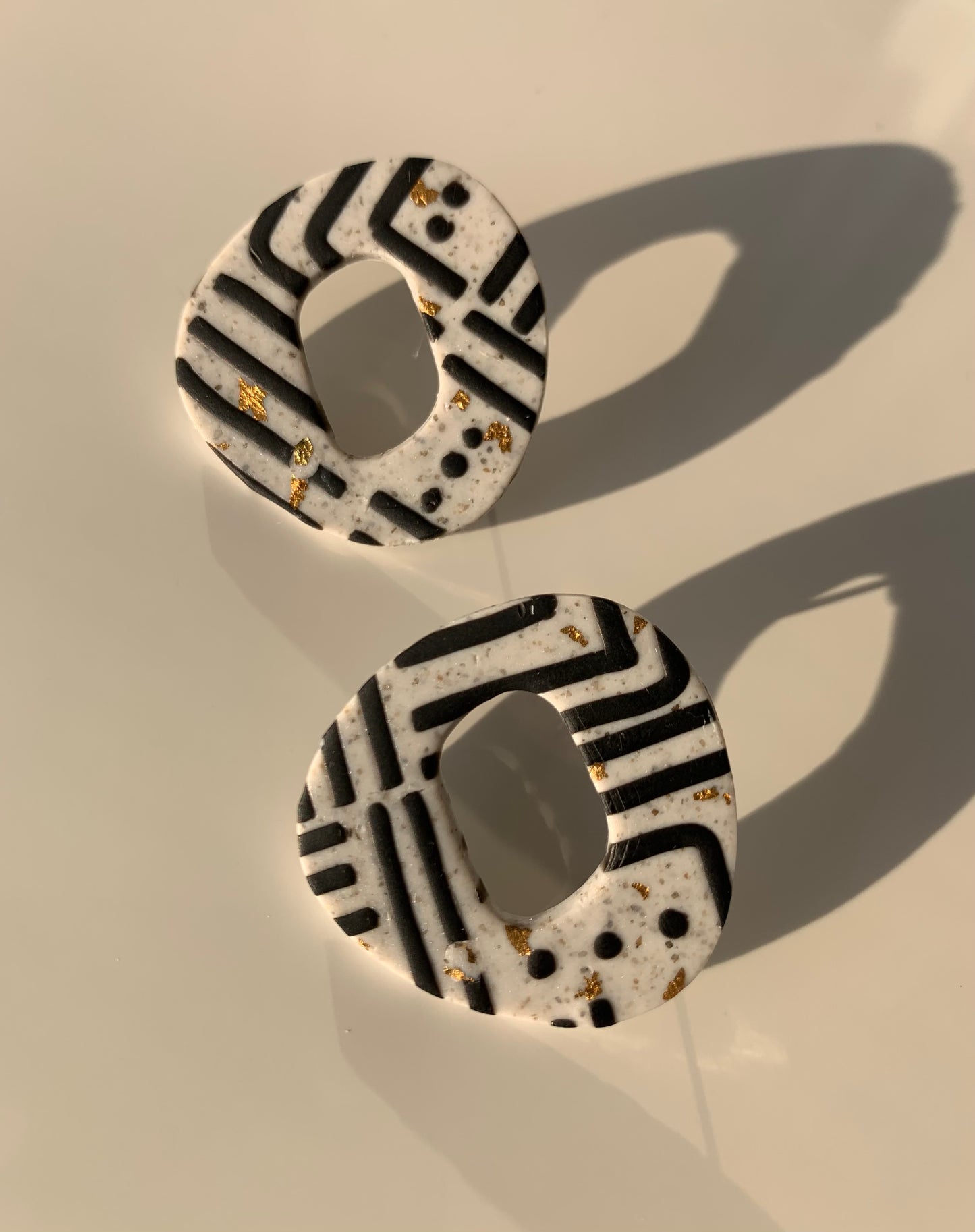 Pathways in Black & Gold: Trinity Studs